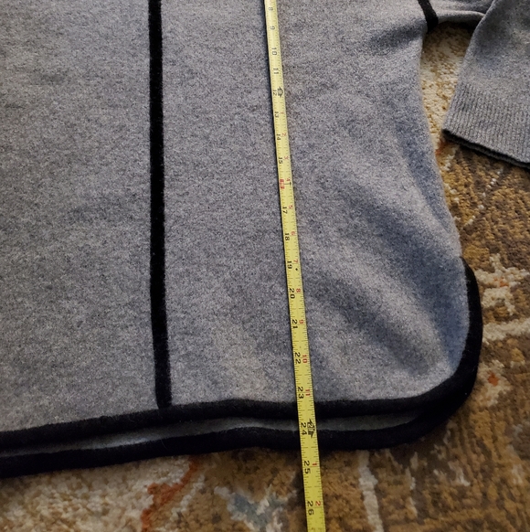 J. CREW 100% Wool 2 Tone Tunic Sweater L - Picture 7 of 8